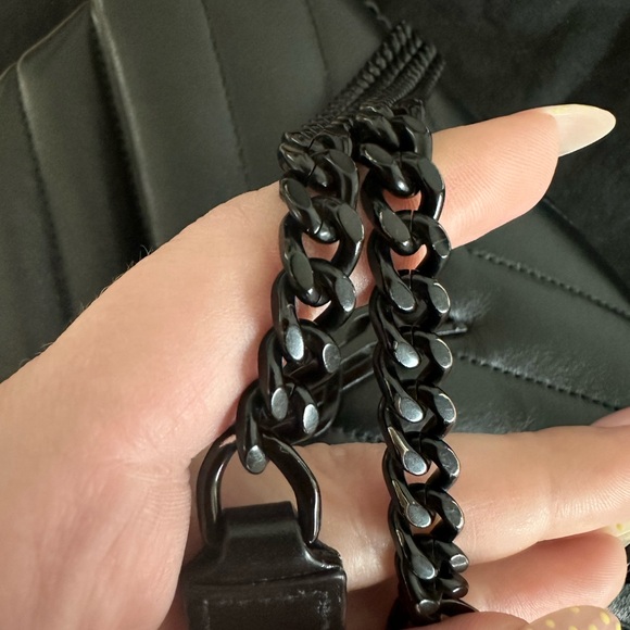 Saint Laurent Calfskin Y Quilted Monogram Small Loulou Chain Bag - Picture 4 of 8